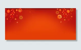 淘宝天猫红色海报banner活动促...