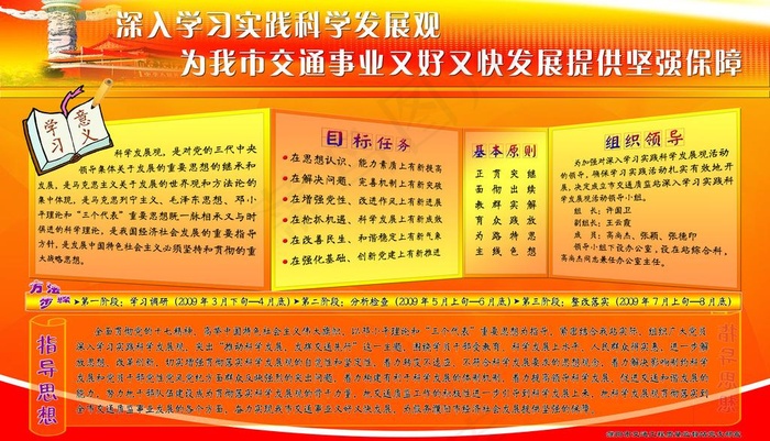 学习科学发展观图片(5050X3175(DPI:61))psd模版下载