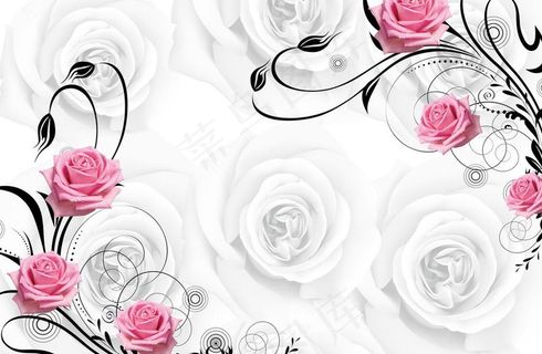 温馨玫瑰背景图片