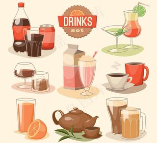 果汁饮料茶水图片