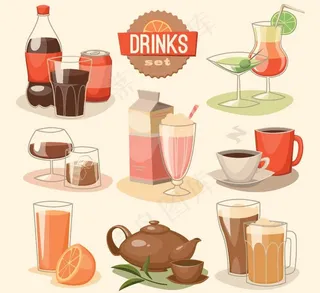 果汁饮料茶水图片