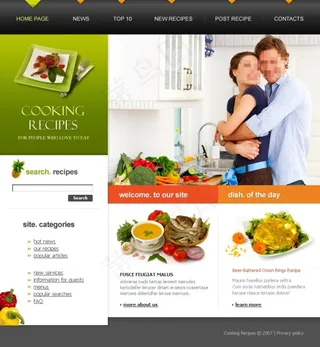 烹饪网站设计