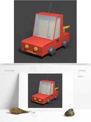 玩具小车汽车卡通c4d3d模型