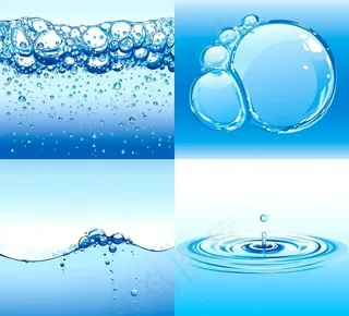 清水滴背景矢量素材