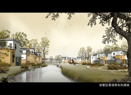 别墅区效果图图片