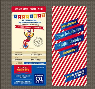 小丑 愚人节 邀请卡图片