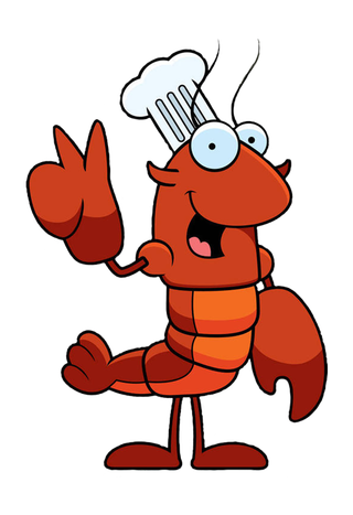 免抠元素--卡通小龙虾