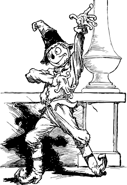 戏剧性的稻草人剪贴画