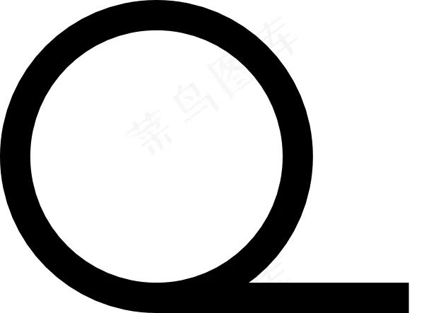 日本地图符号阔叶树剪贴画