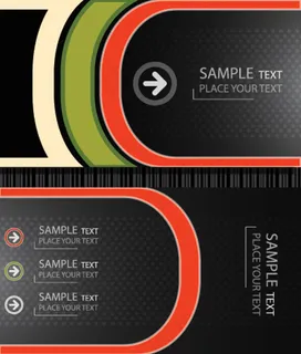 线条背景创意名片