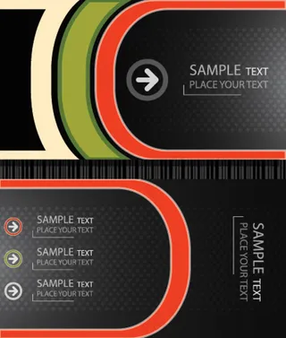 线条背景创意名片