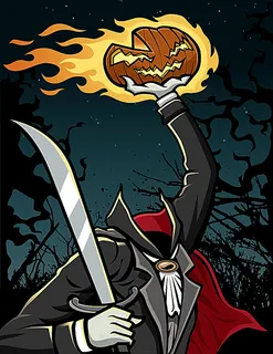 万圣节卡通插画