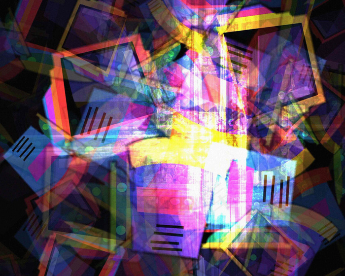 打印机电脑胶片科技背景