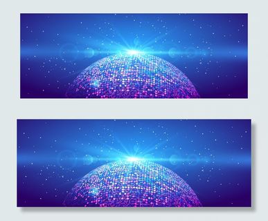 2018企业颁奖晚会粒子背景视频