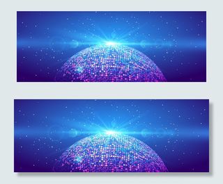 2018企业颁奖晚会粒子背景视频