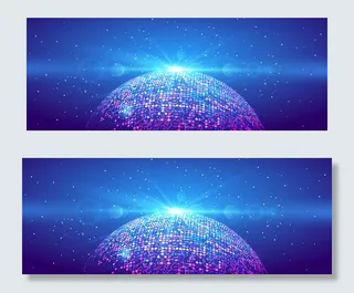 2018企业颁奖晚会粒子背景视频