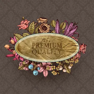 婚礼手绘鲜花背景设计模板下载