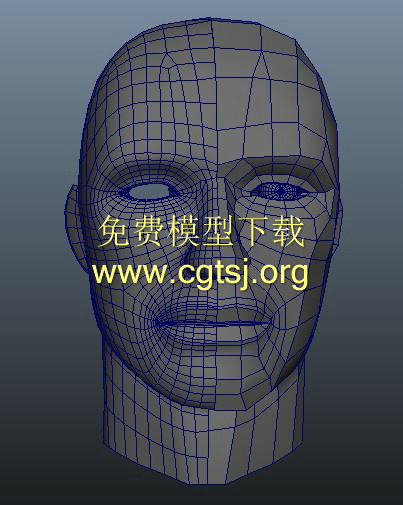 3D人面像游戏模型