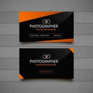 黑色创意简洁大气矢量名片