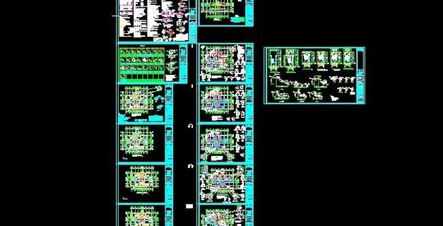 成都九层住宅楼纯剪力墙结构施工图