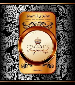 欧式黑白花纹图片