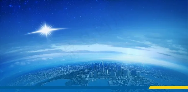 城市天空星空大气气势背景