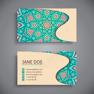 黑色蓝色IT科技大气名片