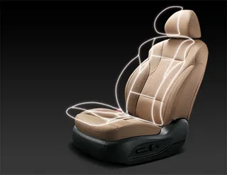 4S店汽车座椅手绘PSD素材 广告