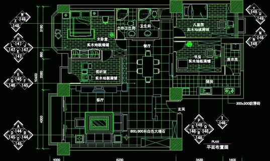 CAD居室卧室全套 CAD居室卧室全套