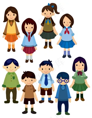 卡通人物形象的自由