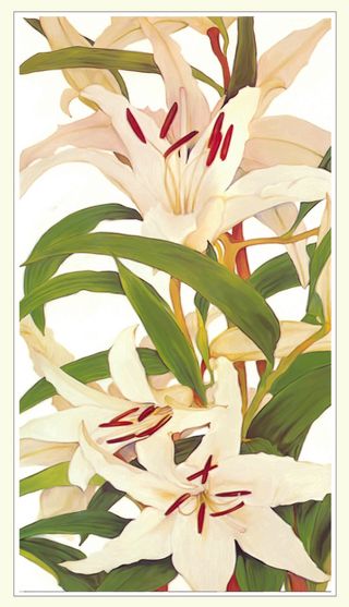 油画鲜花装饰画图片