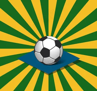 足球和巴西的放射背景