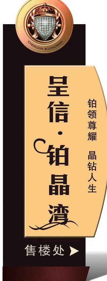 房地产户外广告立牌图片psd模版下载