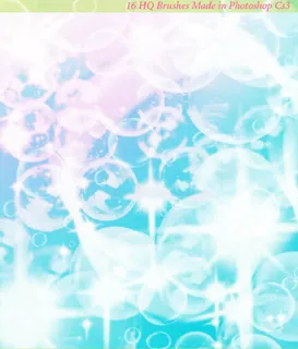 透明泡泡PS笔刷 透明泡泡PS笔刷
