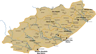 南非东开普省的地图