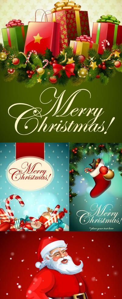 圣诞节主题背景矢量素材