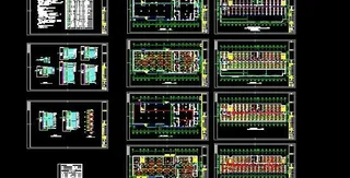 工厂宿舍楼电、暖、水全套设计图