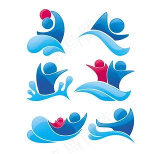 人形剪影03—矢量素材