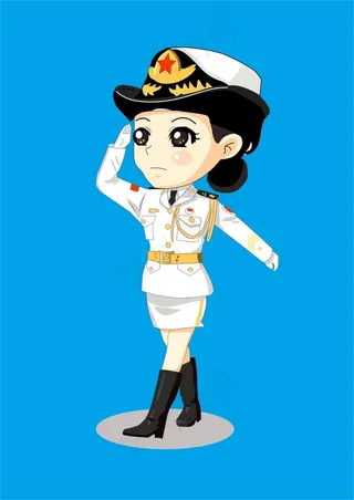 卡通女警设计