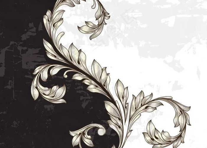 梦幻古典花纹 欧式花纹底纹图片eps,ai矢量模版下载