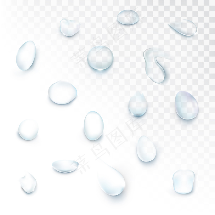 水纹水波纹浪花水珠夏季素材