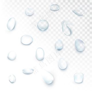 水纹水波纹浪花水珠夏季素材