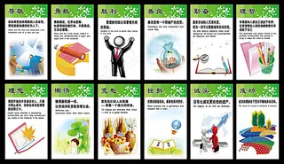 心理德育图学校展板