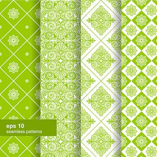 绿色花纹背景图片