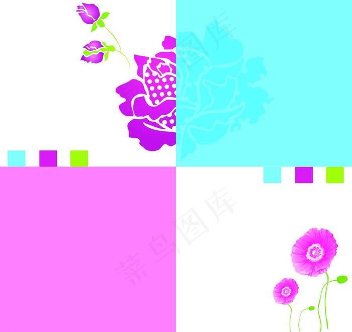 福字花图片psd模版下载