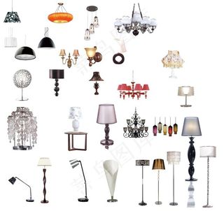 家装饰品灯PSD素材