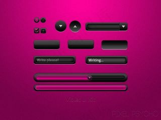 网页控件psd素材