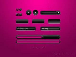 网页控件psd素材