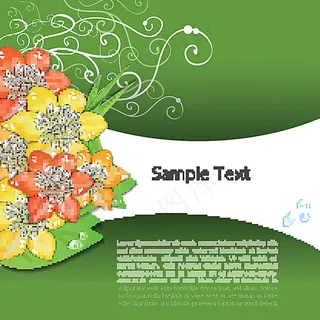 矢量鲜花模板设计