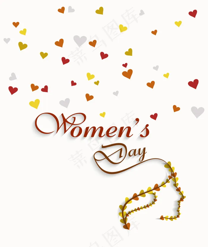 妇女节设计素材ai矢量模版下载